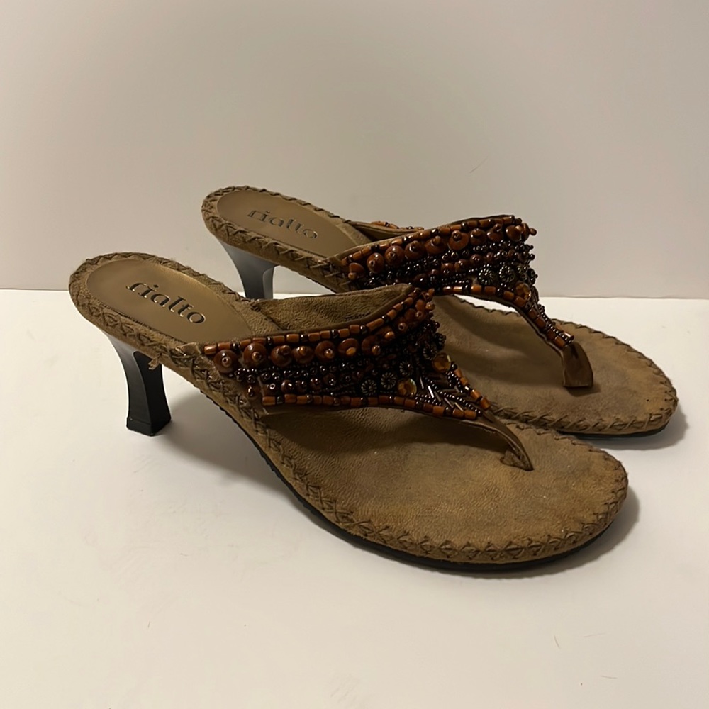 Beaded Rialto Heeled Sandal